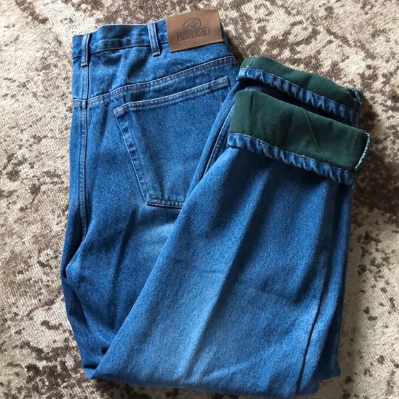 Mens Redhead Fleece Lined Jeans 4x30 